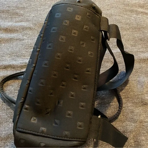 Black Patterned Men's Backpack - Picture 6 of 9